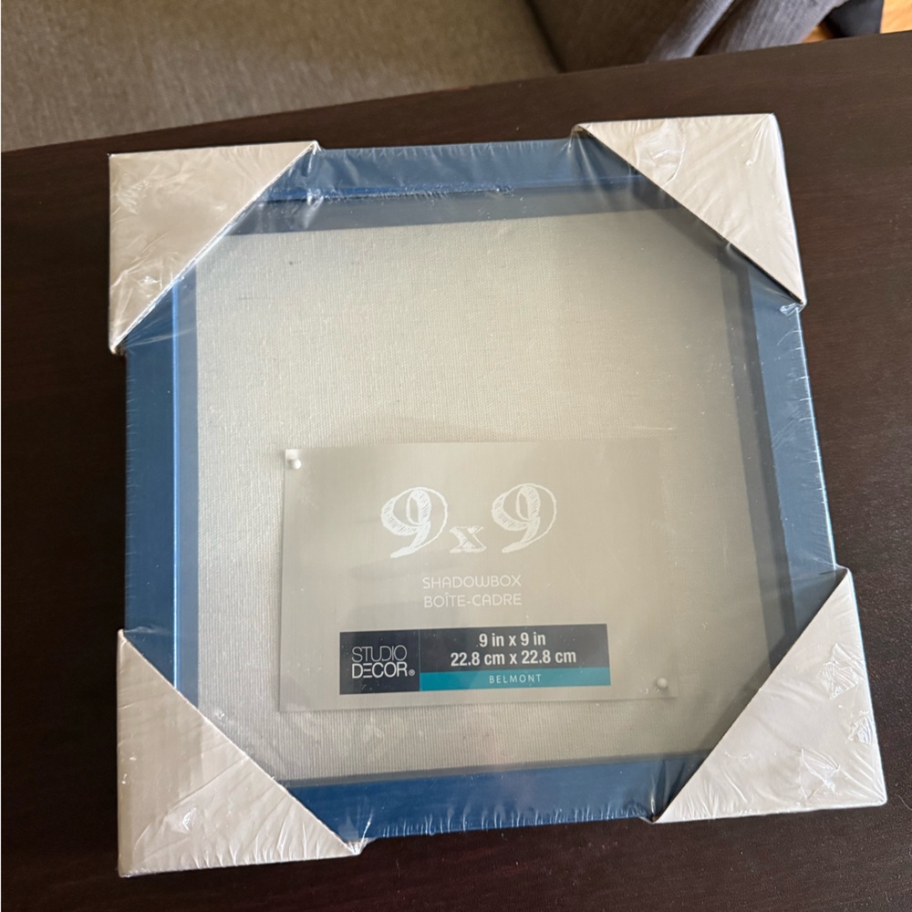 Studio Decor Belmont 9x9 Shadow Box Blue NEW